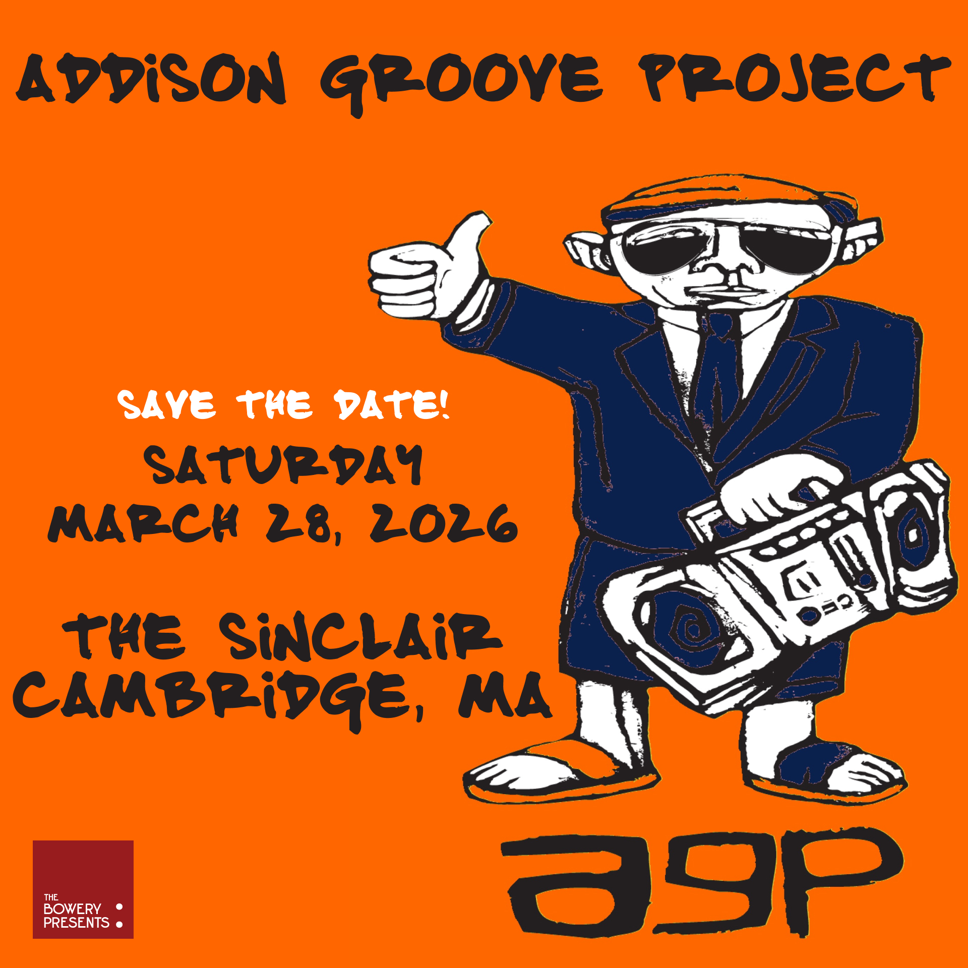 Addison Groove Project - March 28, 2026 at Sinclair in Cambridge, MA